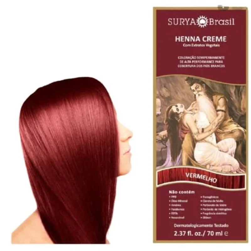 HENNA SURYA - 70ml vermelho