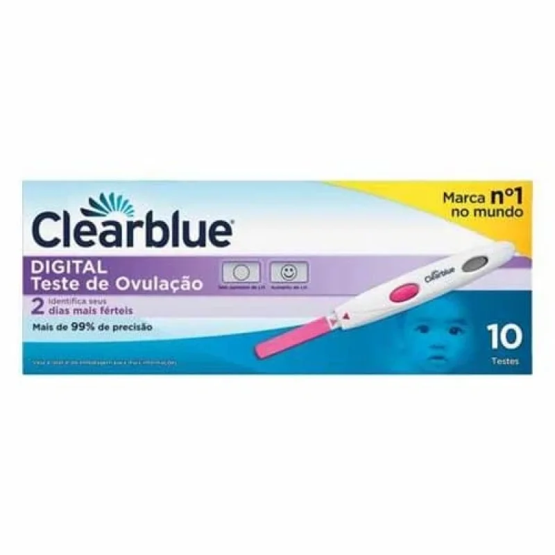 Clearblue Teste Digital de Ovulação 10 Testes