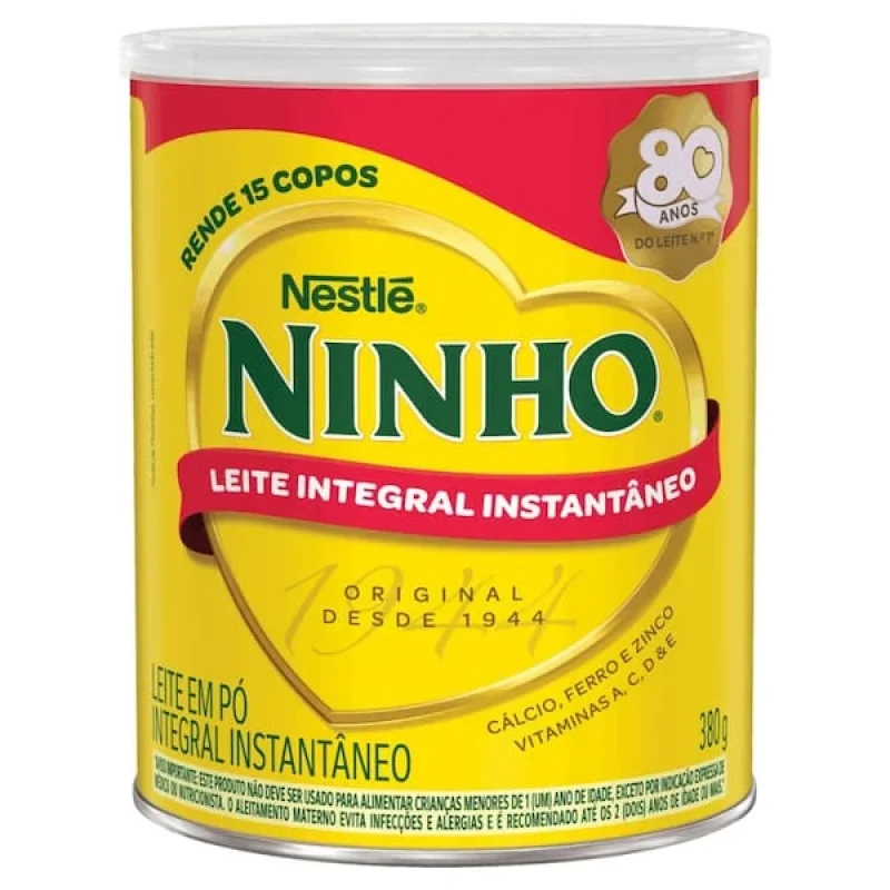 Leite em Pó Ninho Integral Instantâneo 380g