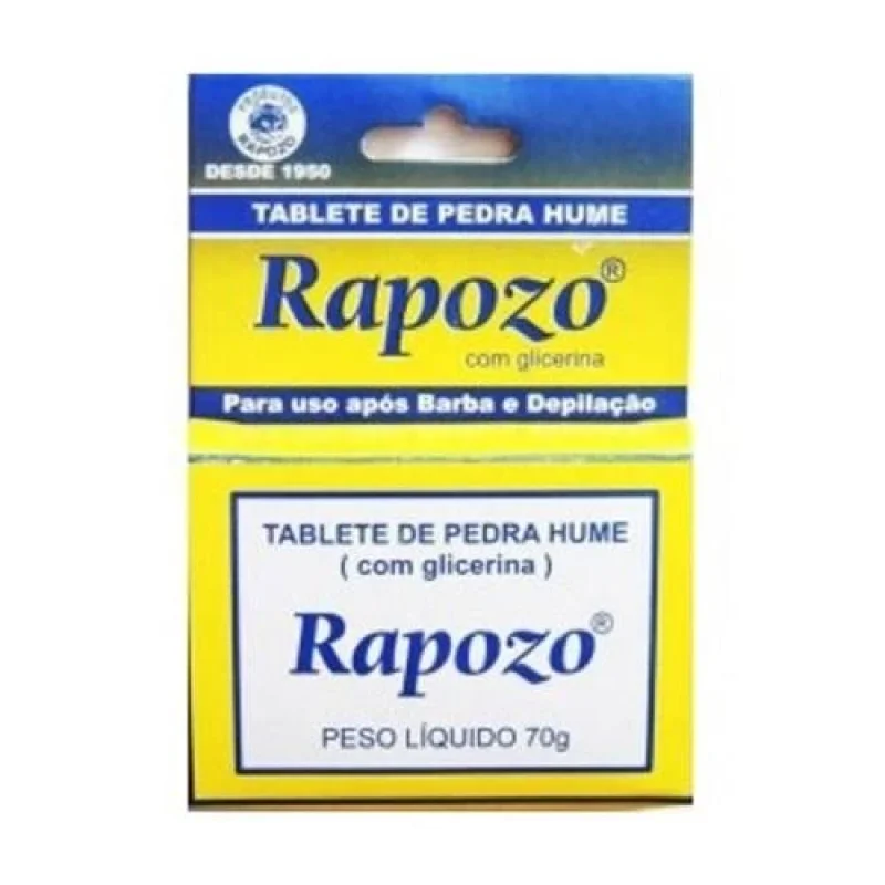 Tablete de Pedra Hume Rapozo com Glicerina 70g